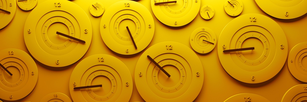 yellow clocks